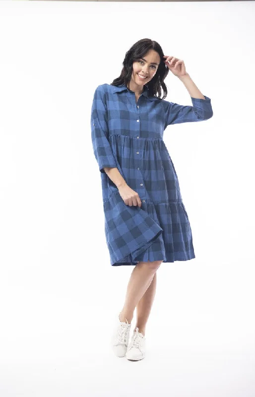 Silk DressOrientique Gingham Dress