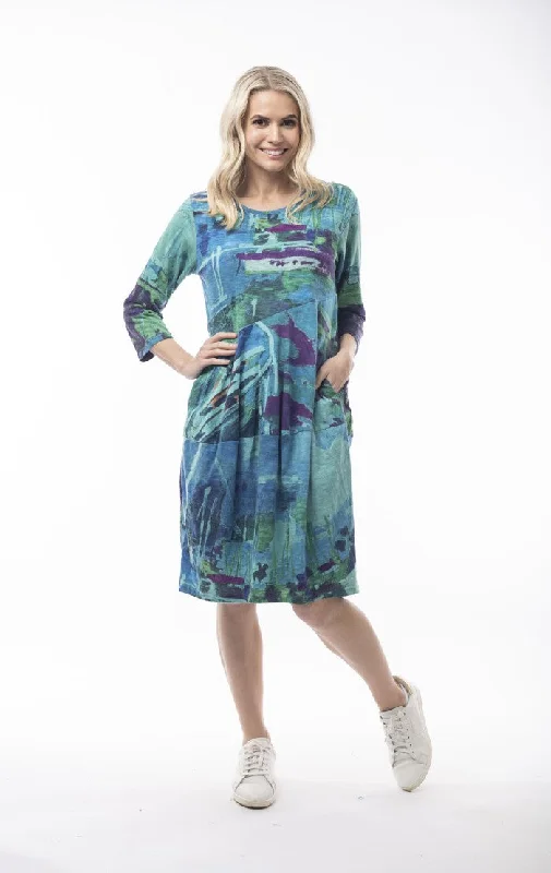 Embroidered DressOrientique Stretch Cotton Bubble Dress