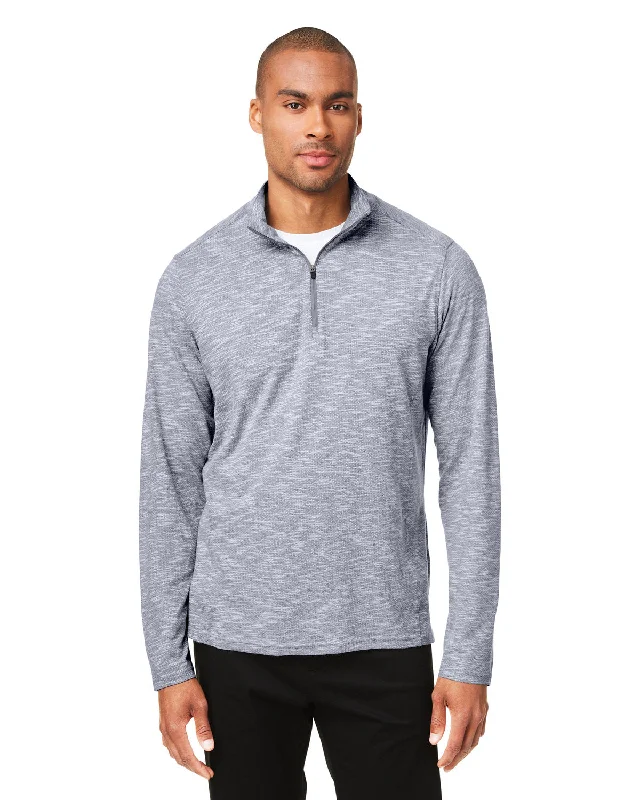 Asymmetrical ShirtsNorth End NE415 Men's Eclipse Jacquard Quarter-Zip