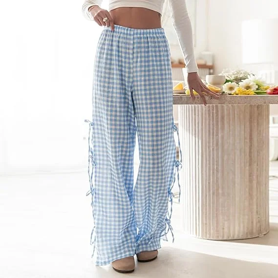 Waterproof Pants🎁HOT Sale 49% OFF -💖BOW GINGHAM PANTS🌸