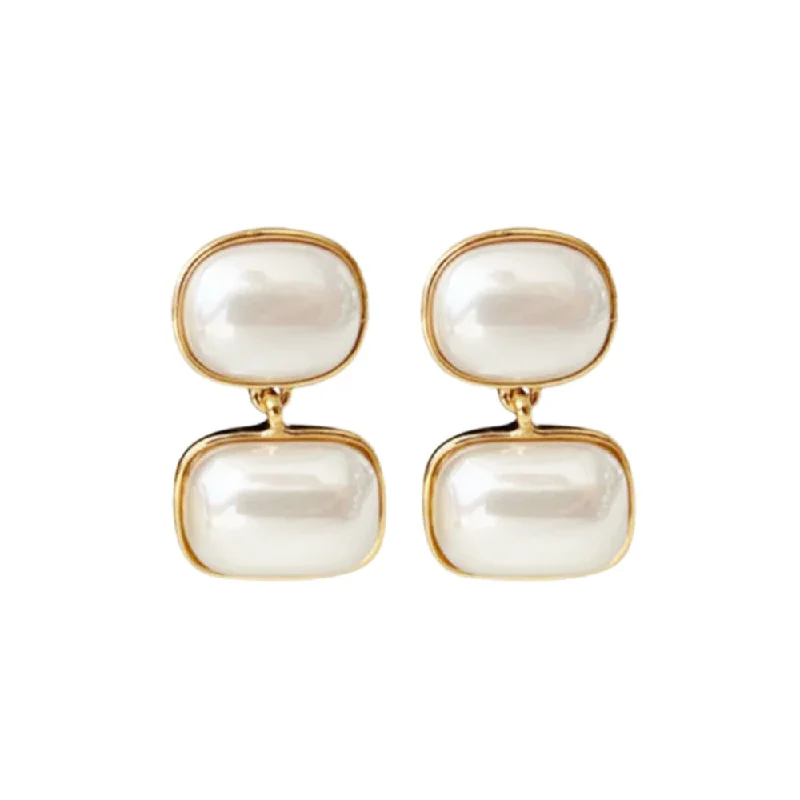 Cashmere ShirtsModern Pearl Drop Earrings