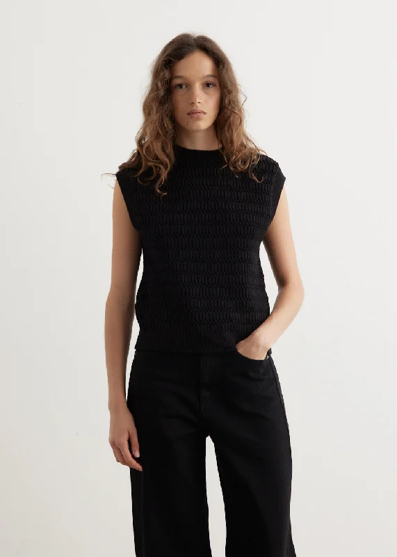 Knitted VestPresent Textured Knit Vest