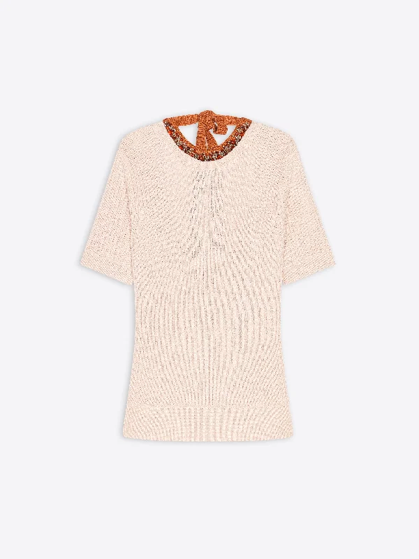 Knit BlouseEmbroidered tee