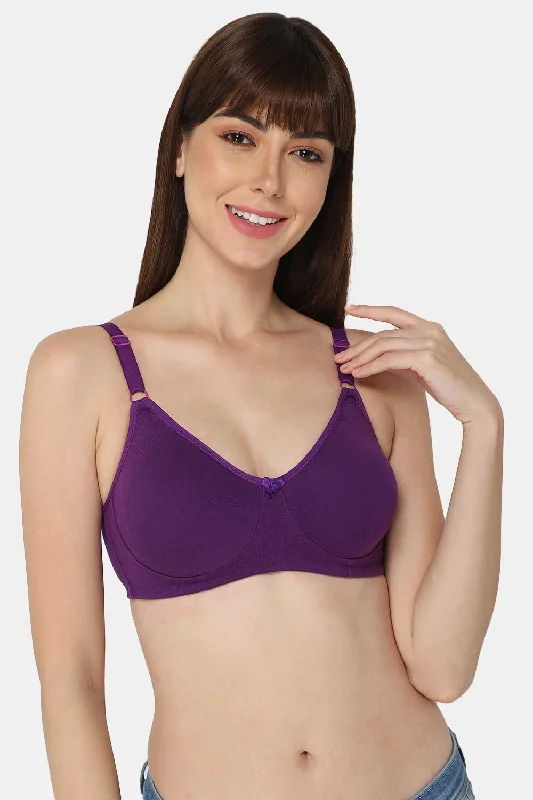 Embellished ShirtsHigh Coverage Non-Wired Non-Padded Intimacy T-shirt Saree Bra - ES02 - Bright Shade