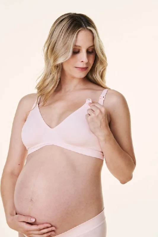 Light Pink Bravado V-Neck Maternity Nursing BraVNeckTopIron