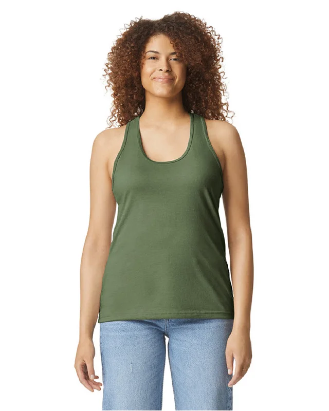 Rayon ShirtsGildan G672L Ladies' Softstyle CVC Racerback Tank