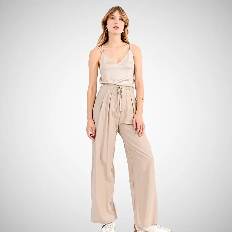 Mom JeansViscose Straight-Leg Pants