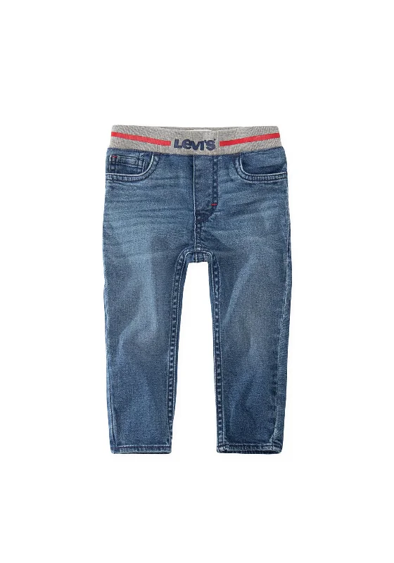 Denim with high heelsLevi’s Baby Boy Denim Elasticated Waist Jean, River Run