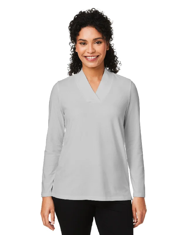 Gym ShirtsDevon & Jones DP121W Ladies' Raleigh Shawl Collar Knit Top