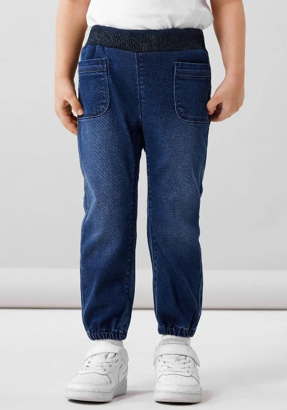 Denim with T-shirtName It Mini Girl Bella Shaped Jeans, Dark Blue Denim