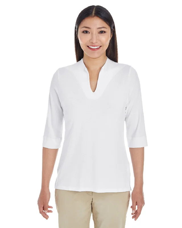 Cropped ShirtsDevon & Jones DP188W Ladies' Perfect Fit Tailored Open Neckline Top