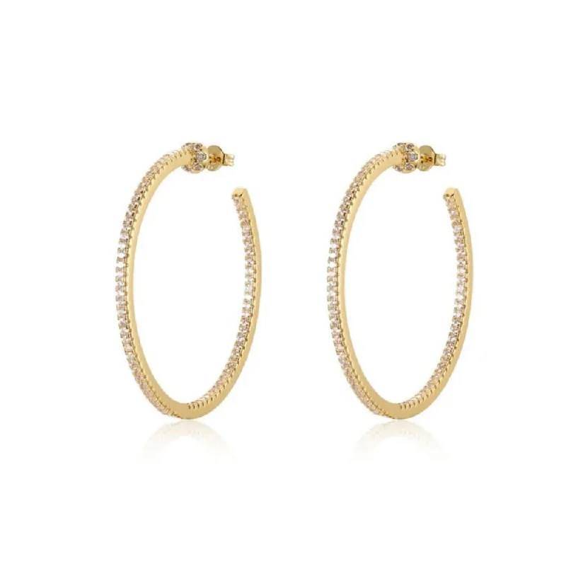 Polyester ShirtsPerfect Pave Hoop Earrings