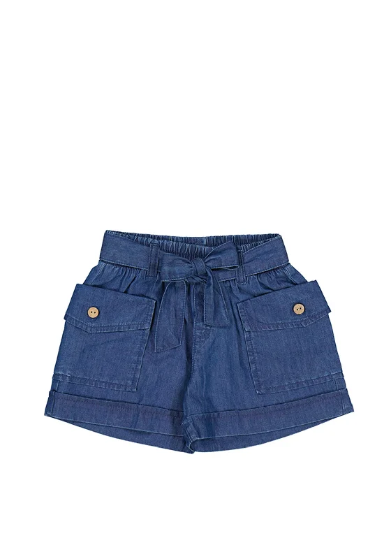 Denim shortsMayoral Girl Cargo Denim Shorts, Blue