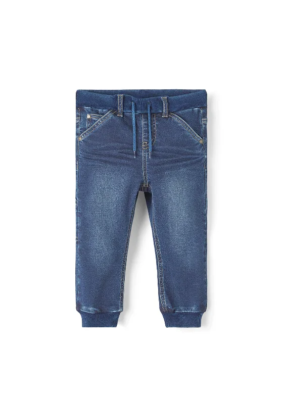 Denim finishingName It Mini Boy Ben Baggy Sweat Jeans, Dark Blue Denim