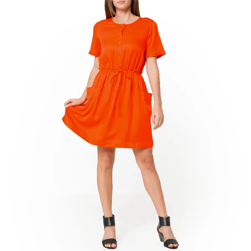 Ball DressWomen's Short Sleeve Utility Dress in Poppy