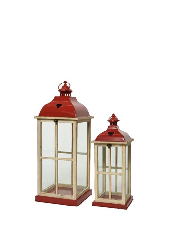 Kaemingk Set of 2 Firwood Christmas Lanterns