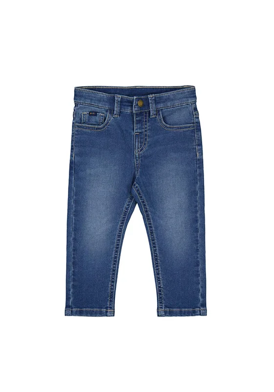 Denim high waistMayoral Baby Boy Soft Denim Jean, Medium Blue