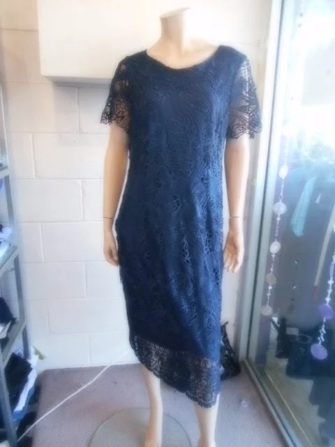 Printed DressYesadress Navy Lace Dress