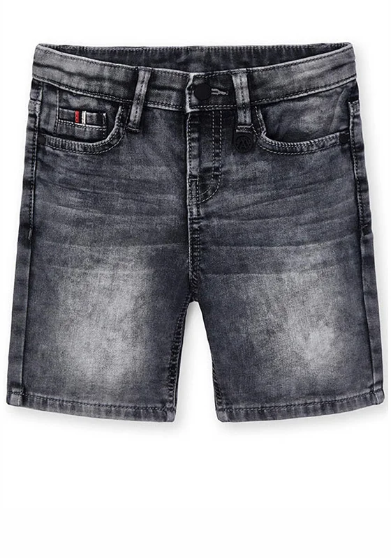 Cowboy artMayoral Boys Denim Shorts, Grey