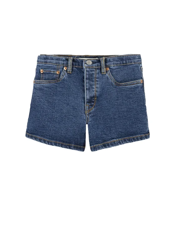 LeeLevis Girl 501 Denim Short, Dark Blue