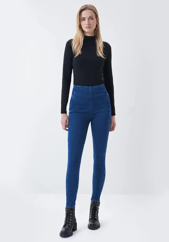 DieselSalsa High Waist Jeggings, Blue Denim