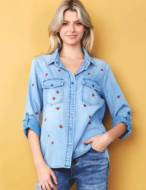 Cowboy museumDenim Love Wing Shirt