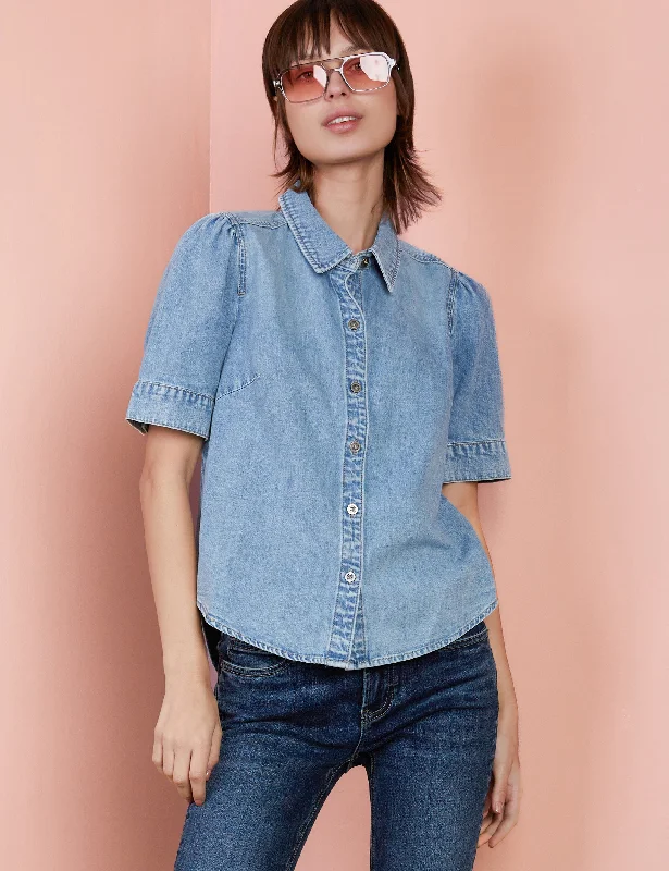 OverallPerfect Puff Denim Shirt