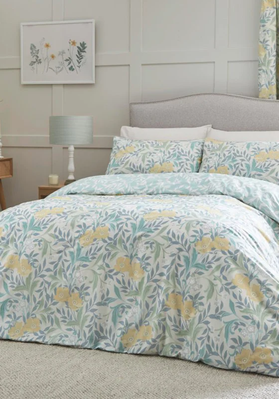 D&D Design Sandringham Duvet Cover Set, Duck Egg