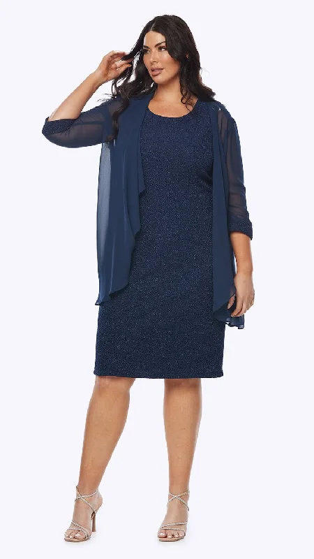 Short-sleeve DressLayla Jones Lurex Dress (Midnight Navy)