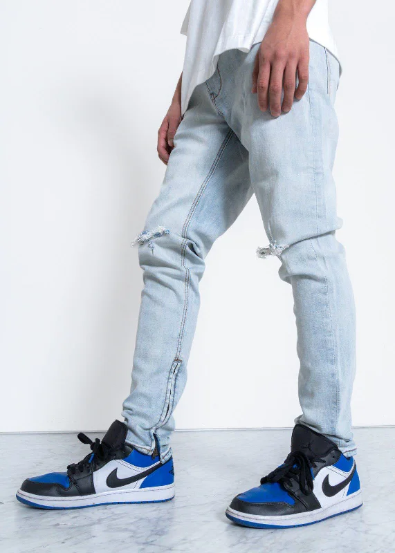 Denim bleachingKonus Men's Washed Out Slim Fit Denim