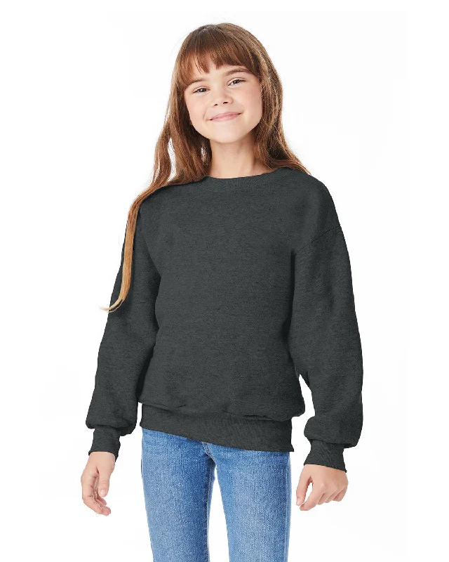 Relaxed Fit ShirtsHanes P360 Youth ComfortBlend EcoSmart Fleece Crew