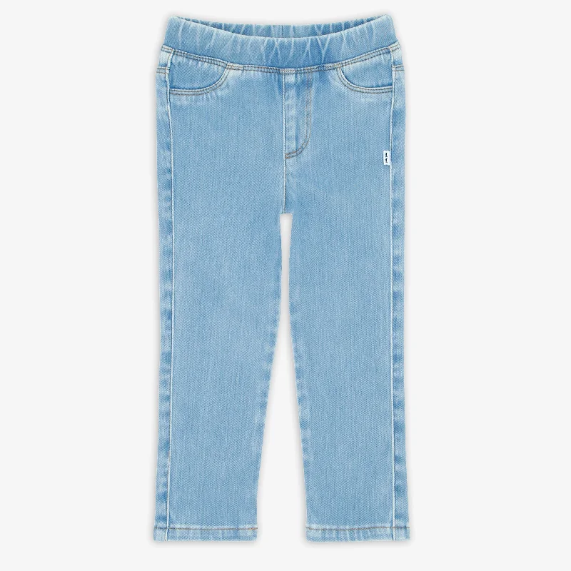 Denim with beltLight Blue Denim Jegging