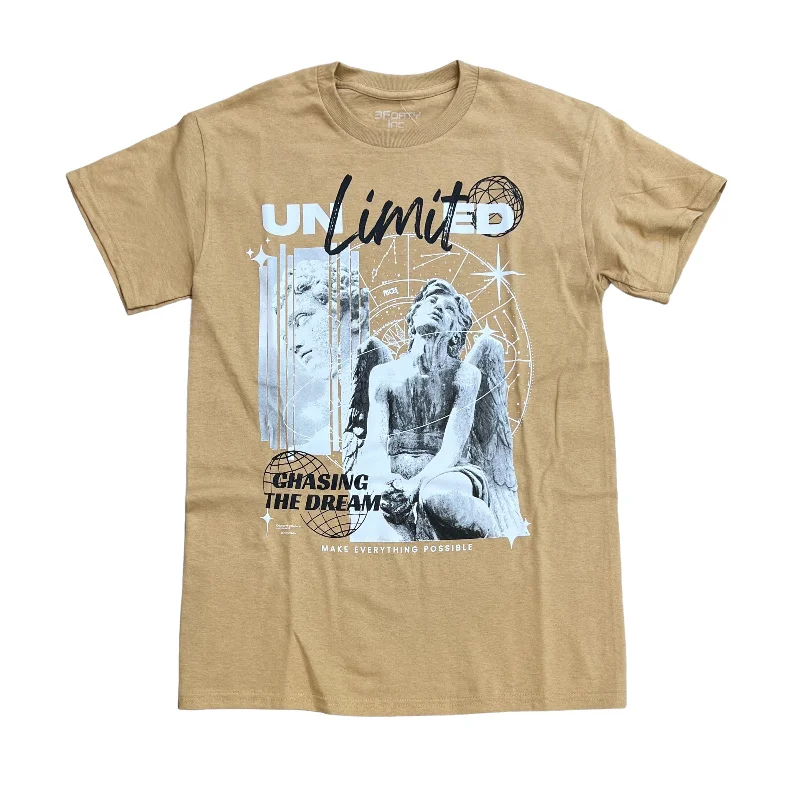 3Forty Unlimited Tee (Sand)Casual T-Shirts