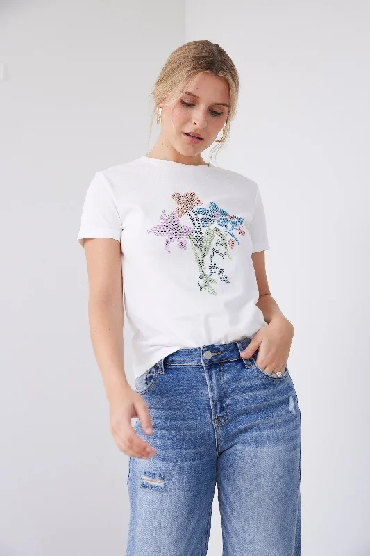 SALE - Belle Flower Graphic TeePrinted T-Shirts