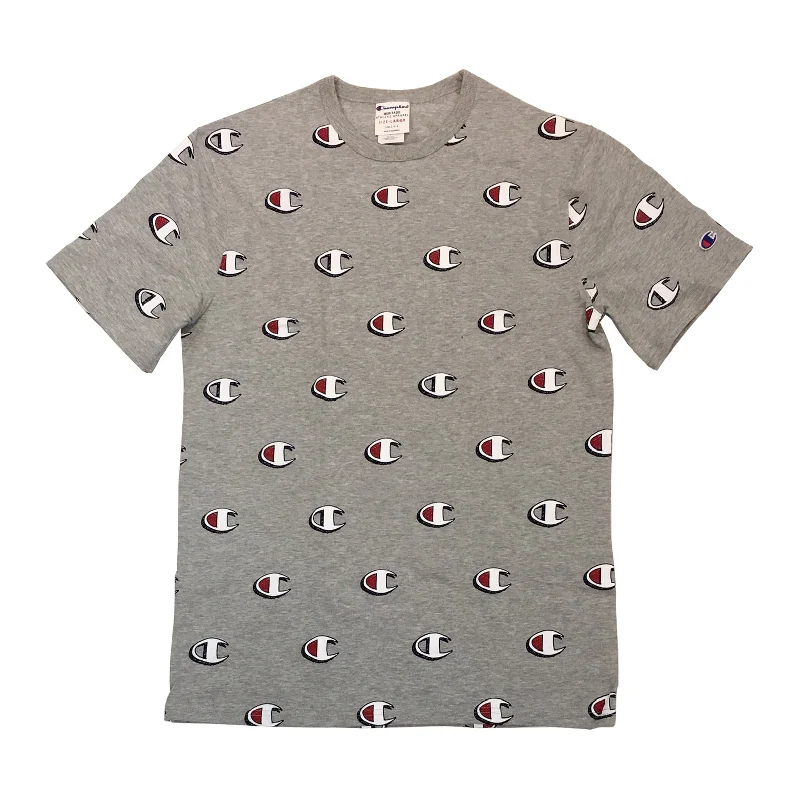 CHAMPION LIFE SCRIBBLE LOGO TEE (Grey)Hiking T-Shirts