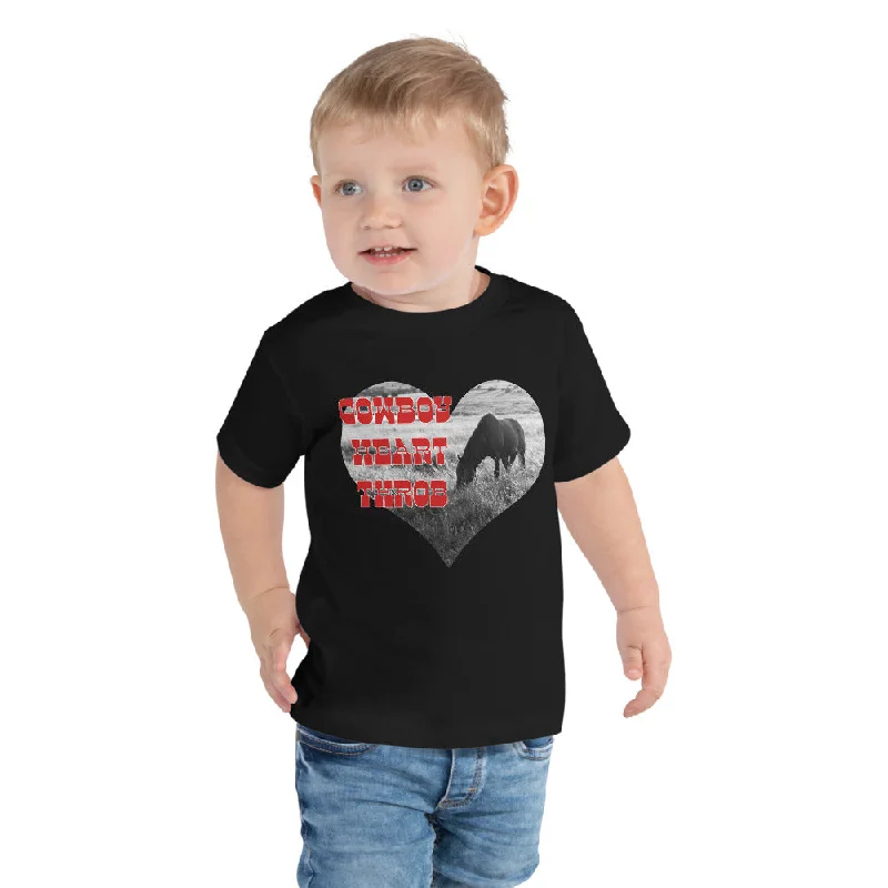 Cowboy Heart Throb Toddler TeeCrewneck T-Shirts