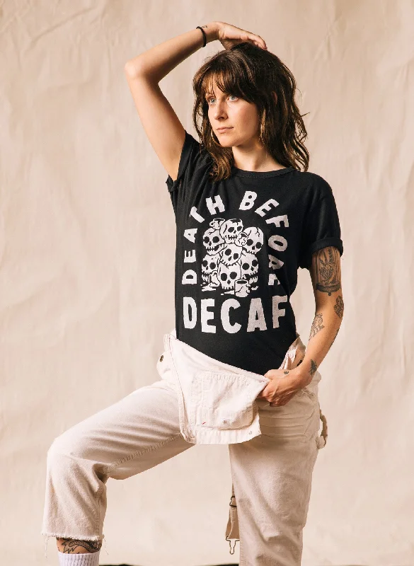 Death Before Decaf TeeTravel T-Shirts