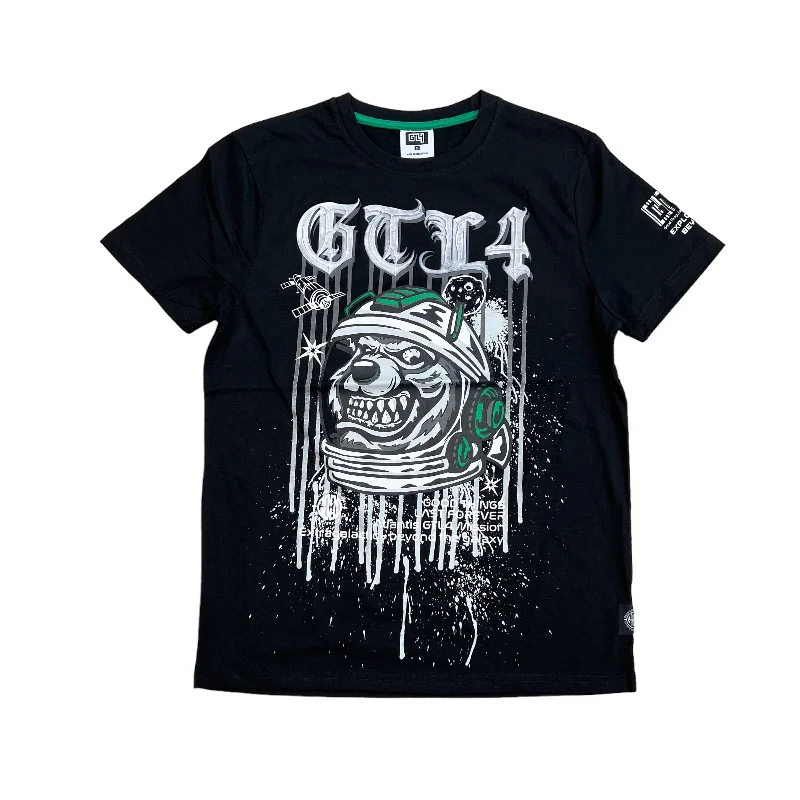 GLT4 Gel Print Astronut Tee (Black)Fleece T-Shirts