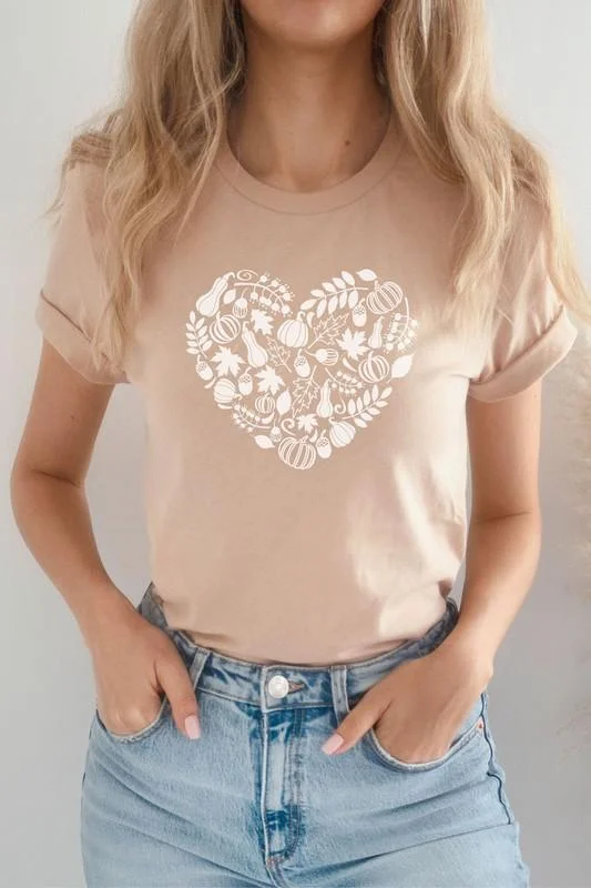 Grateful Heart Graphic Tee (Sand)- FINAL SALEWaterproof T-Shirts