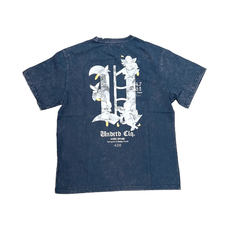 Highly Undrtd Official Washed Tee (Navy)Studded T-Shirts