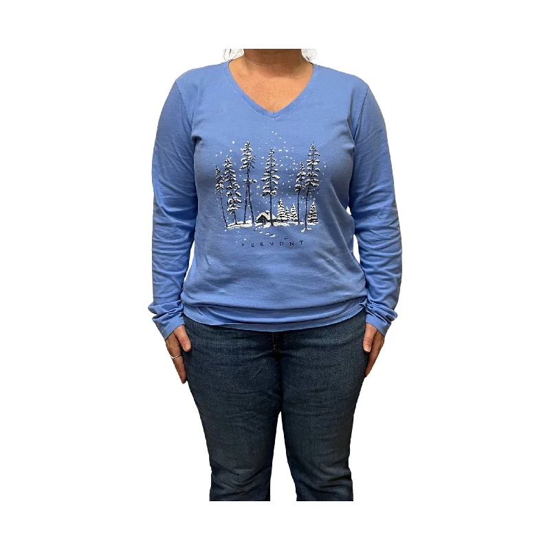 Life Is Good Women's Vermont Simplify Tee - Cornflower BlueSheer T-Shirts