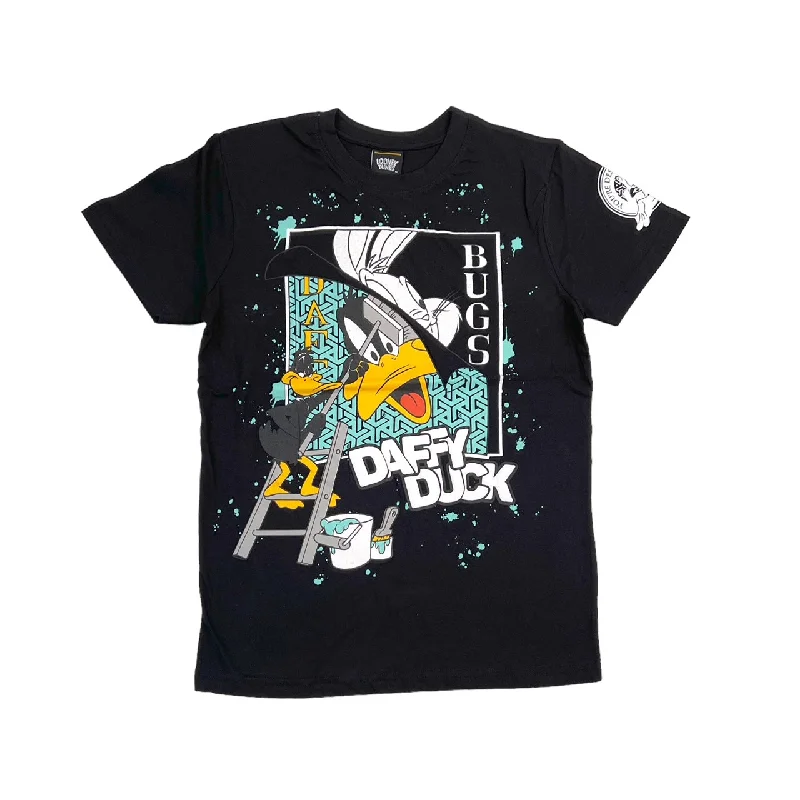 Looney Tunes Daffy Duck Puff Print Tee (Black) / $16.99 2 for $30Zippered T-Shirts