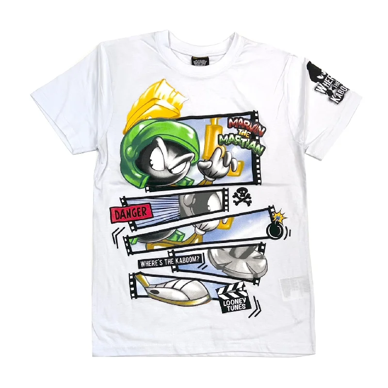 Looney Tunes Martian Airbrush Tee (White) / $16.99 2 for $30Crewneck T-Shirts