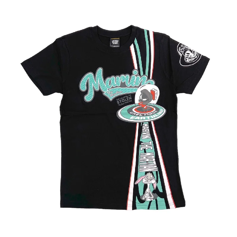 Looney Tunes Martian Rubber Patch Tee (Black) / $16.99 2 for $30Branded T-Shirts