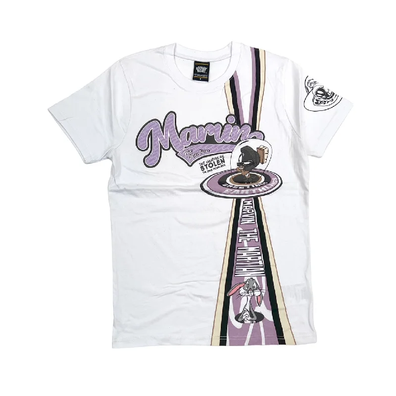 Looney Tunes Martian Rubber Patch Tee (White) / $16.99 2 for $30College T-Shirts