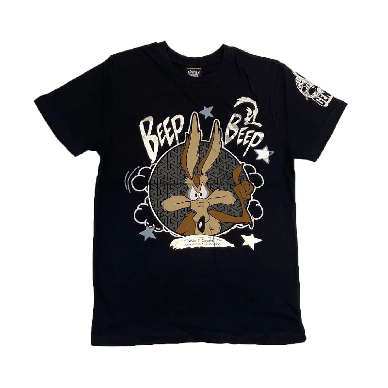 Looney Tunes Wile E Coyote Foil Print Tee (Black) / $16.99 2 for $30Sheer T-Shirts