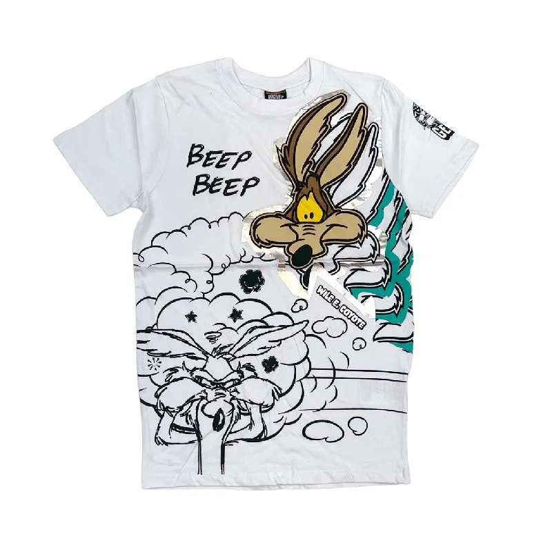 Looney Tunes Wile E Coyote Foil Print Tee (White) / $16.99 2 for $30Festival T-Shirts