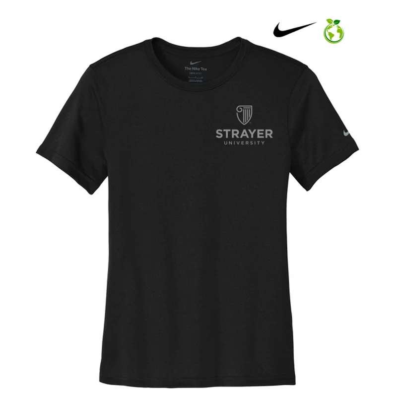 NEW STRAYER Nike Ladies Swoosh Sleeve rLegend Tee - BLACKLimited Edition T-Shirts