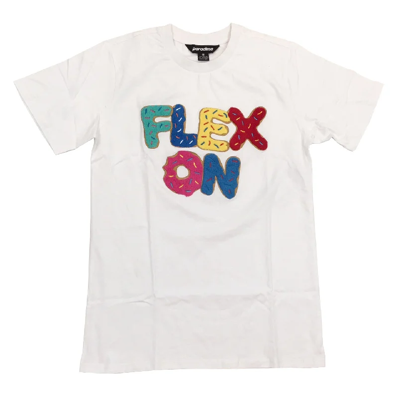 Paradime Flex On Chenille Patch Tee (White) / $16.99 2 for $30Mesh T-Shirts