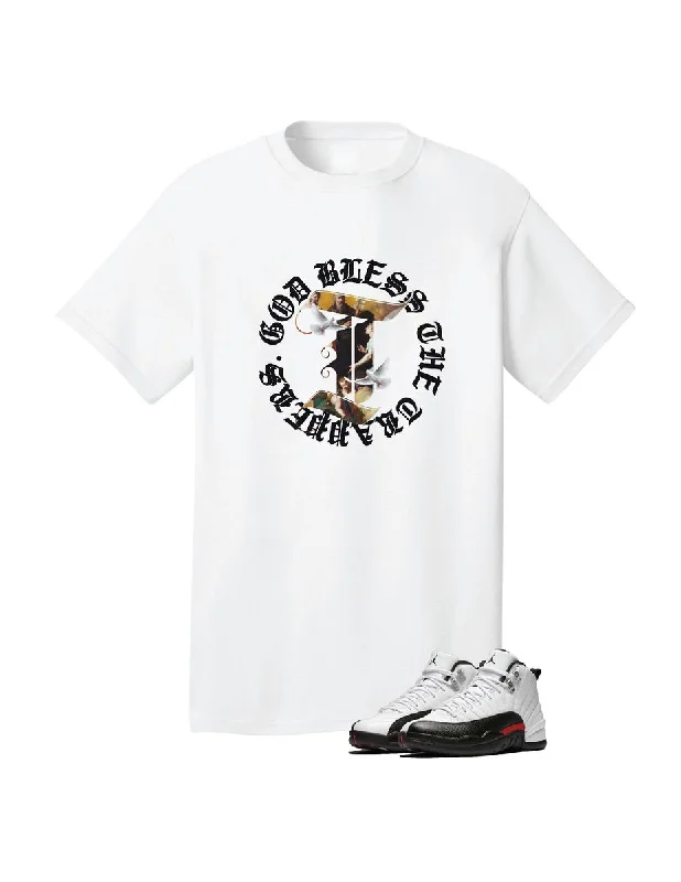 RS1NE God Bless Tee (White)Colorblock T-Shirts